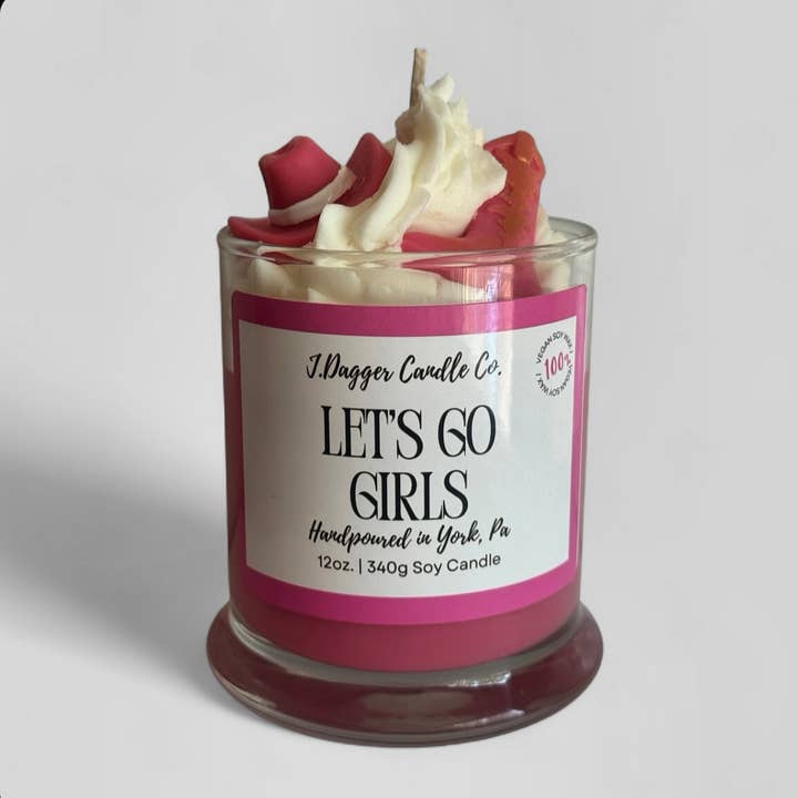 Western Cowgirl Soy Dessert Candle , 12oz. for wholesale by J Dagger Candle Co.