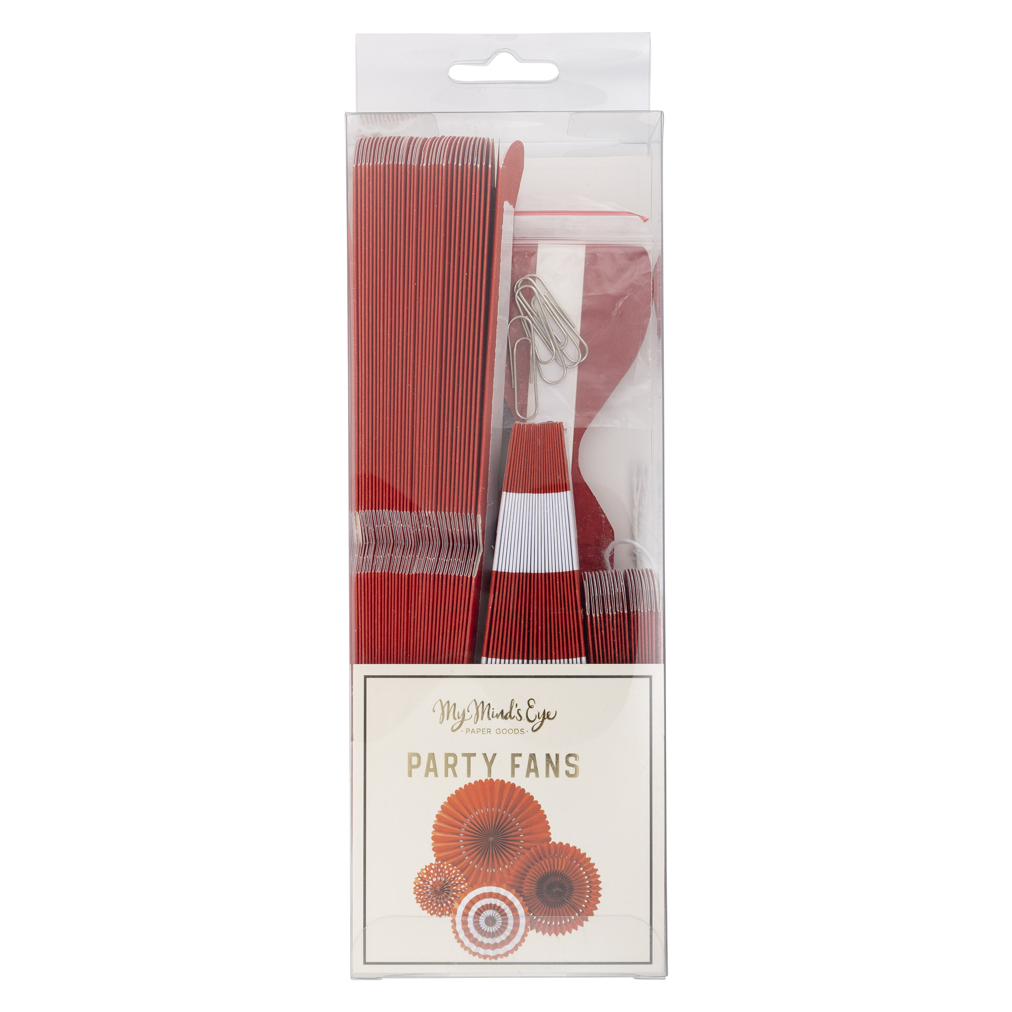 My Mind’s Eye – Ventoinhas de papel por atacado – Conjunto de Ventiladores Básico de Festa Vermelho e Branco1