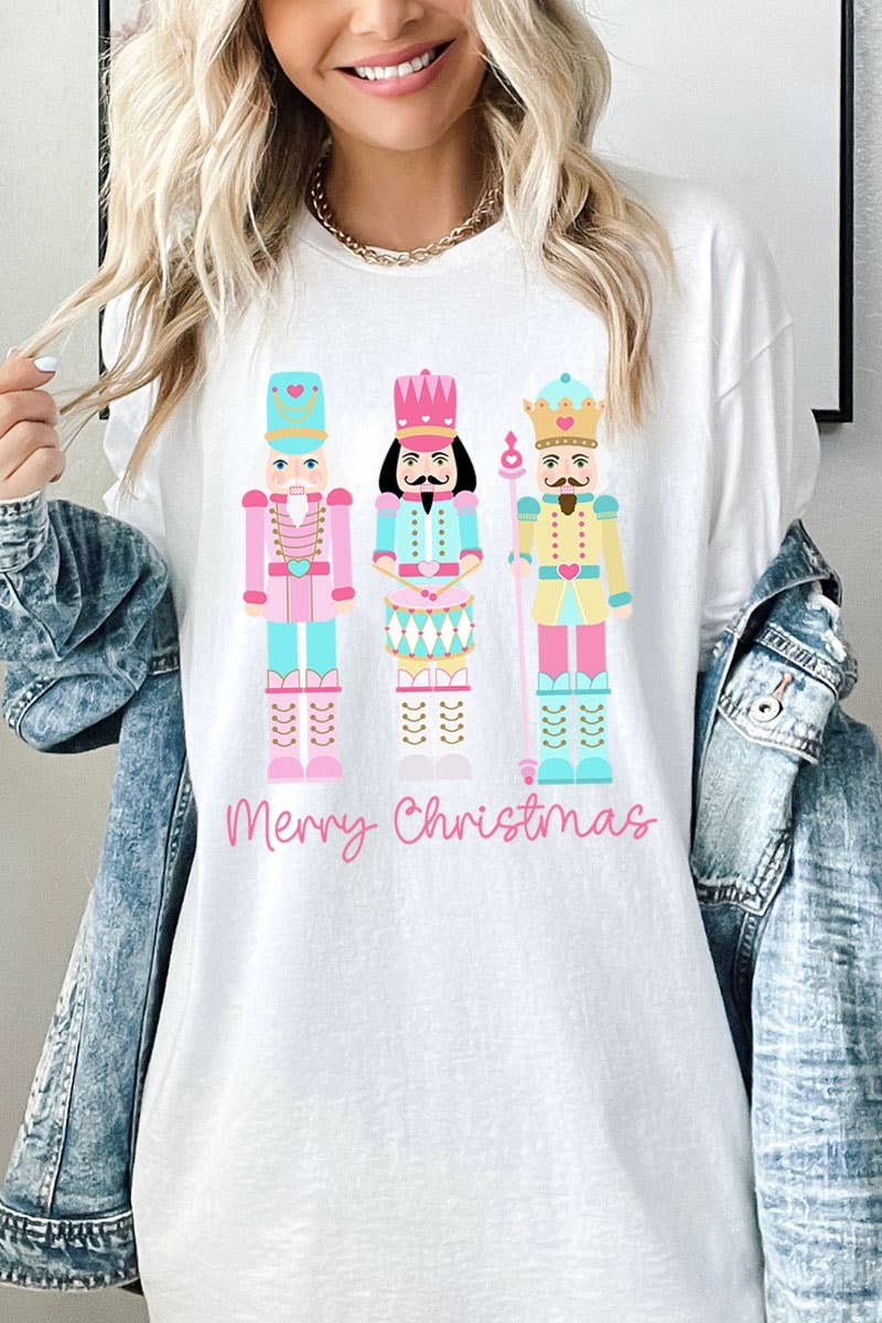 COLORBEAR - Vente T-shirt à imprimés – unisexe - T-shirt épais à motif de casse-noisettes de Noël0