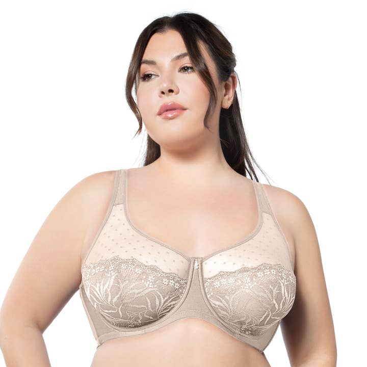 Marrianne Unlined Wire Bra - Porcelain/White for wholesale by PARFAIT