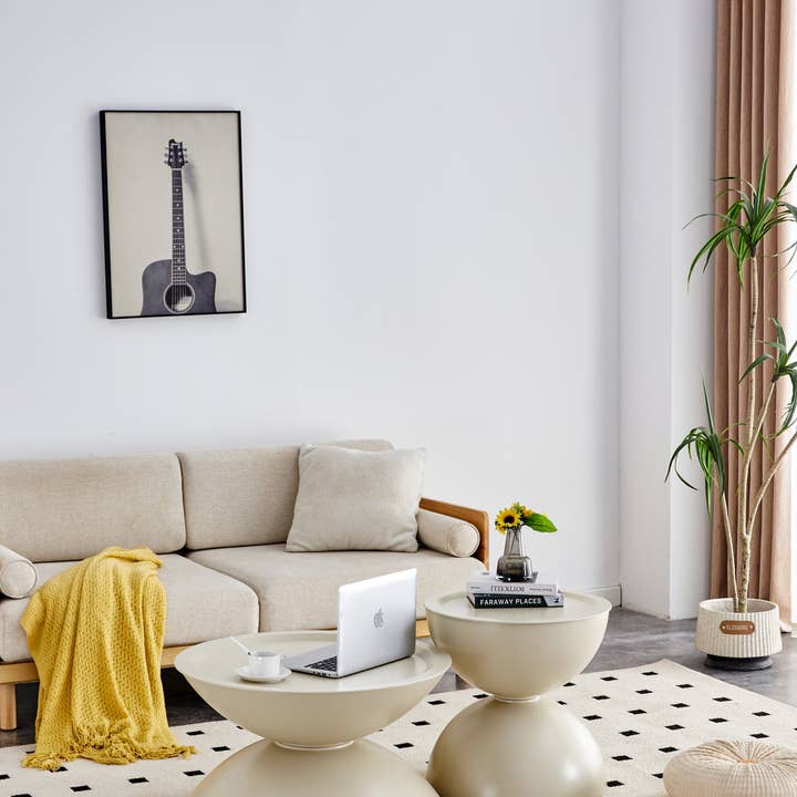 BlakOutlet - Wholesale Coffee Table - Set of 2 Milk White Coffee Table and End Table With Storage.1