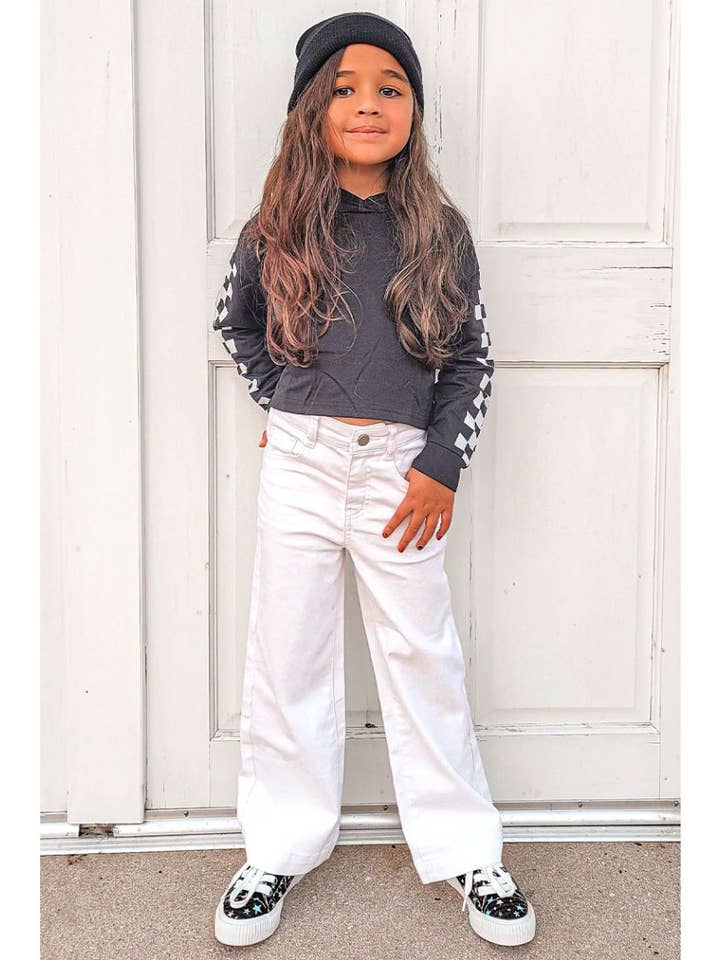Cutie Patootie Clothing - Wholesale Jeans - Kids - GCP-23-89123A Girls Bulk Wide Leg Denim Jean Pants