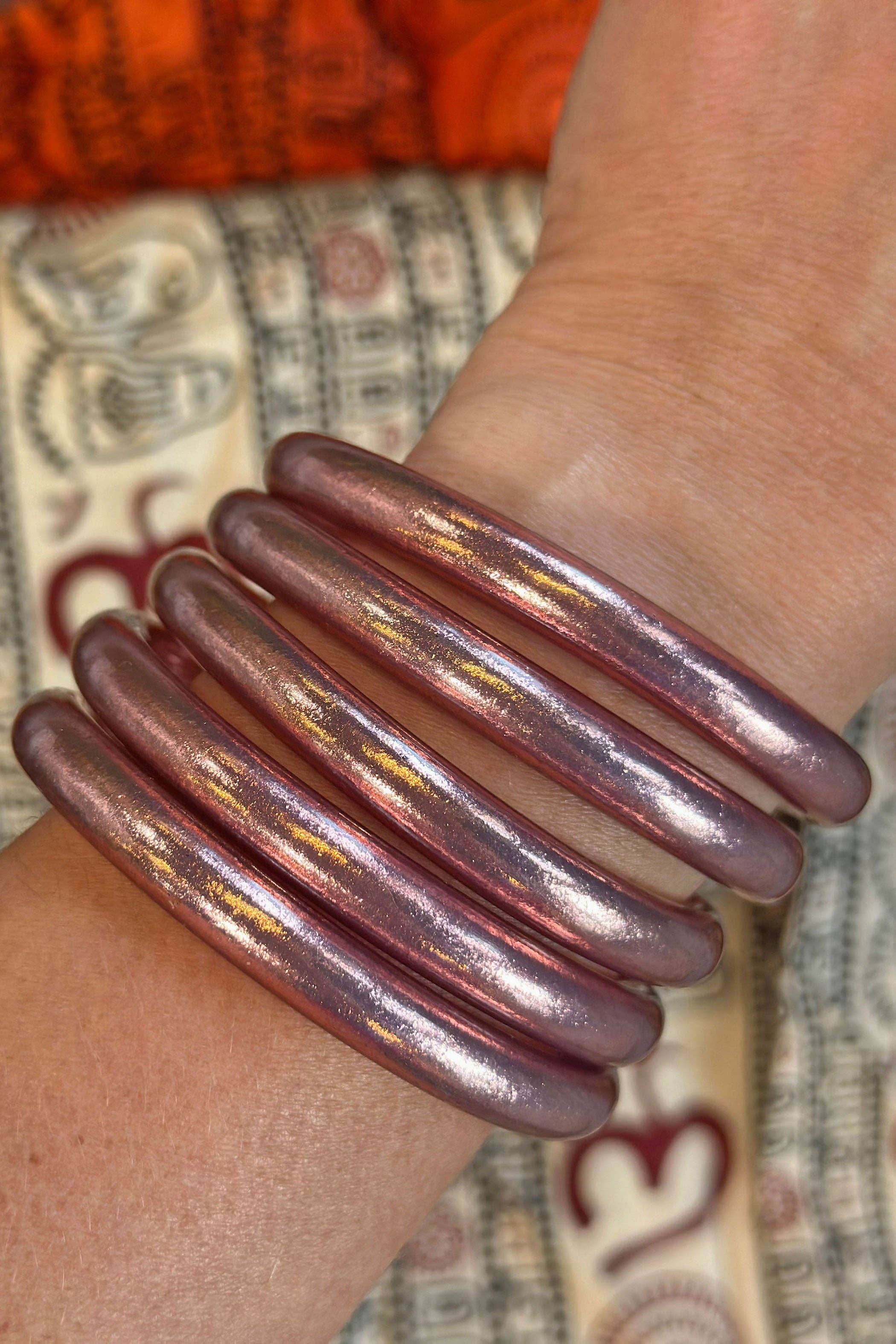 Woman Shops World - Wholesale Bangle Bracelet - Single Luxe Thai Buddhist Temple Bracelets, Mantra Bangle2