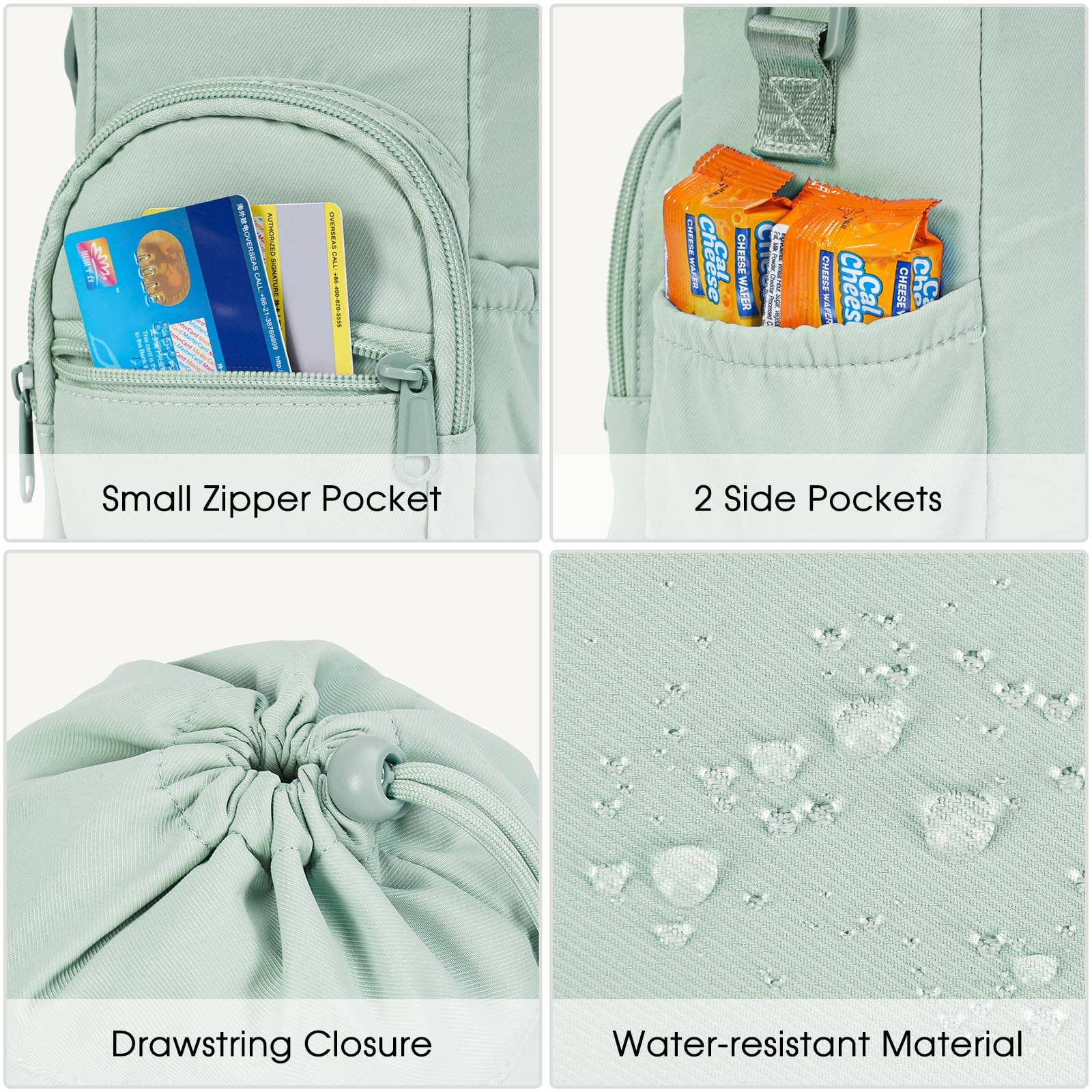 wandf - Wholesale Bottle Rack/Holder - Insulated Water Bottle Holder with Strap and Phone Pocket30