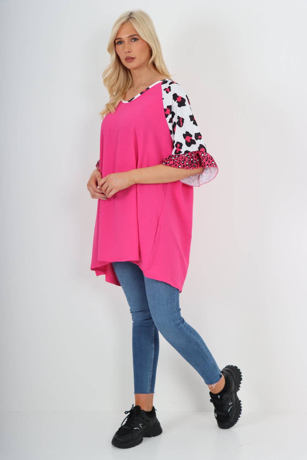 Miss Bold – wholesale Tunic – Women’s – Italian Animal Printed Sleeve Tunic Top9