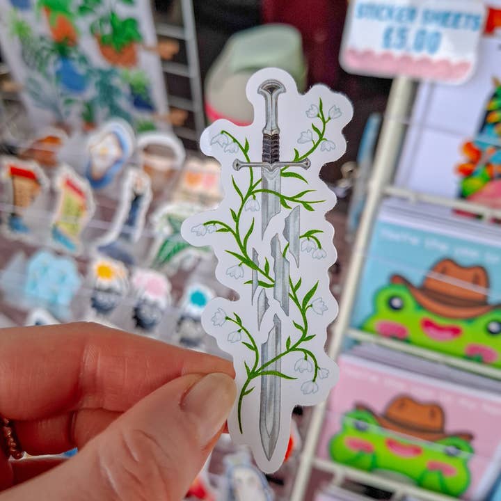 Emily Peet Illustration – wholesale Sticker – Shards of Narsil Sword Sticker | LOTR, Anduril, Tolkien3