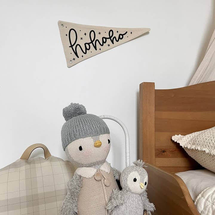 Cherrypick - Wholesale Canvas Art - Ho Ho Ho Christmas Canvas Pennant Flag - Christmas Decor3