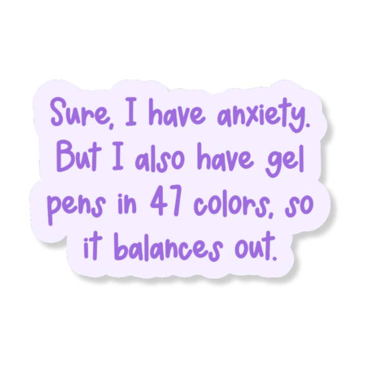 Penna a gel in 47 colori adesivo in vinile da 3" per la vendita all'ingrosso da parte di La Folie Press