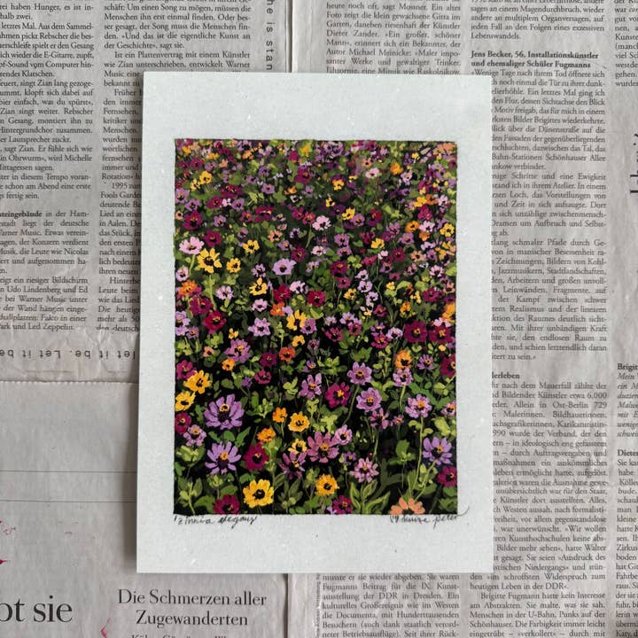 Impression élégante de zinnia pour la vente par denaisx