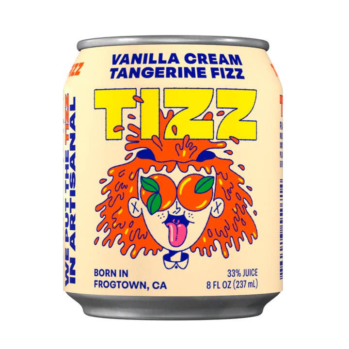VANILLA CREAM TANGERINE FIZZ 12 PACK for wholesale by TIZZ