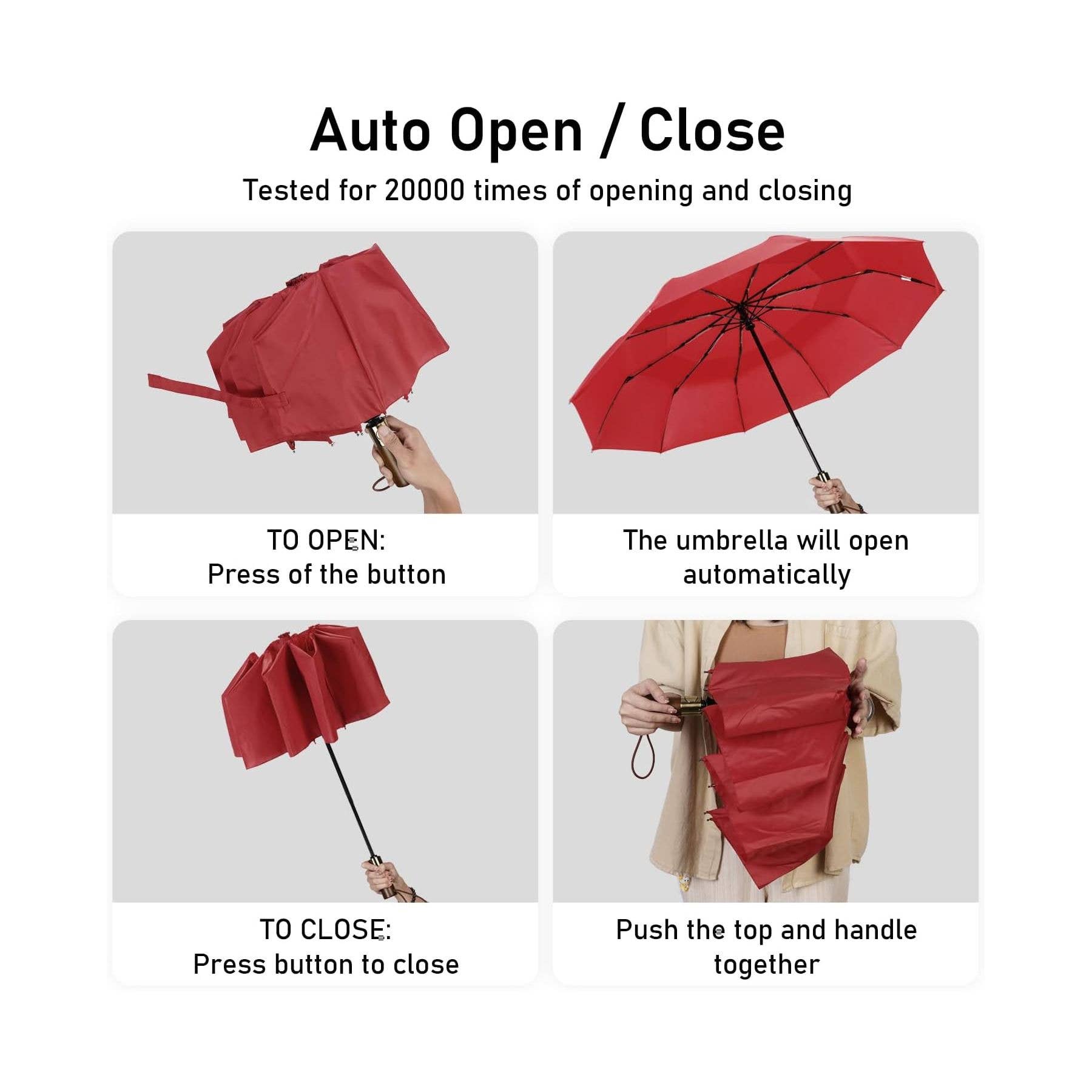 NARWEY INC - Wholesale Umbrella - Unisex - Travel Umbrella Windproof Strong With Compact Foldable42