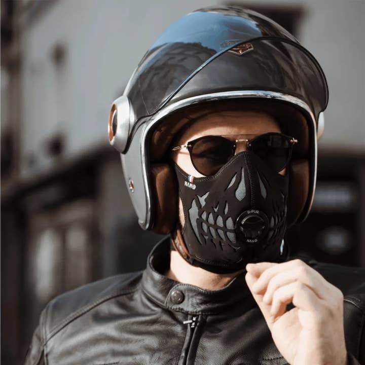R-PUR - Vente Masque/visière de protection pour le visage - Masque Anti-pollution Moto Nano One11