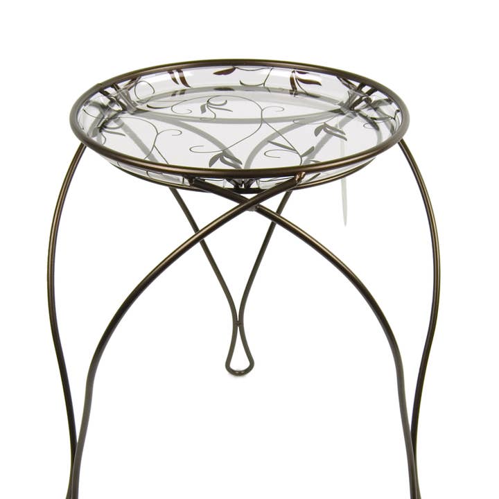 Elegance Plant Stand 17" Dark Bronze for wholesale by Plastec Products
