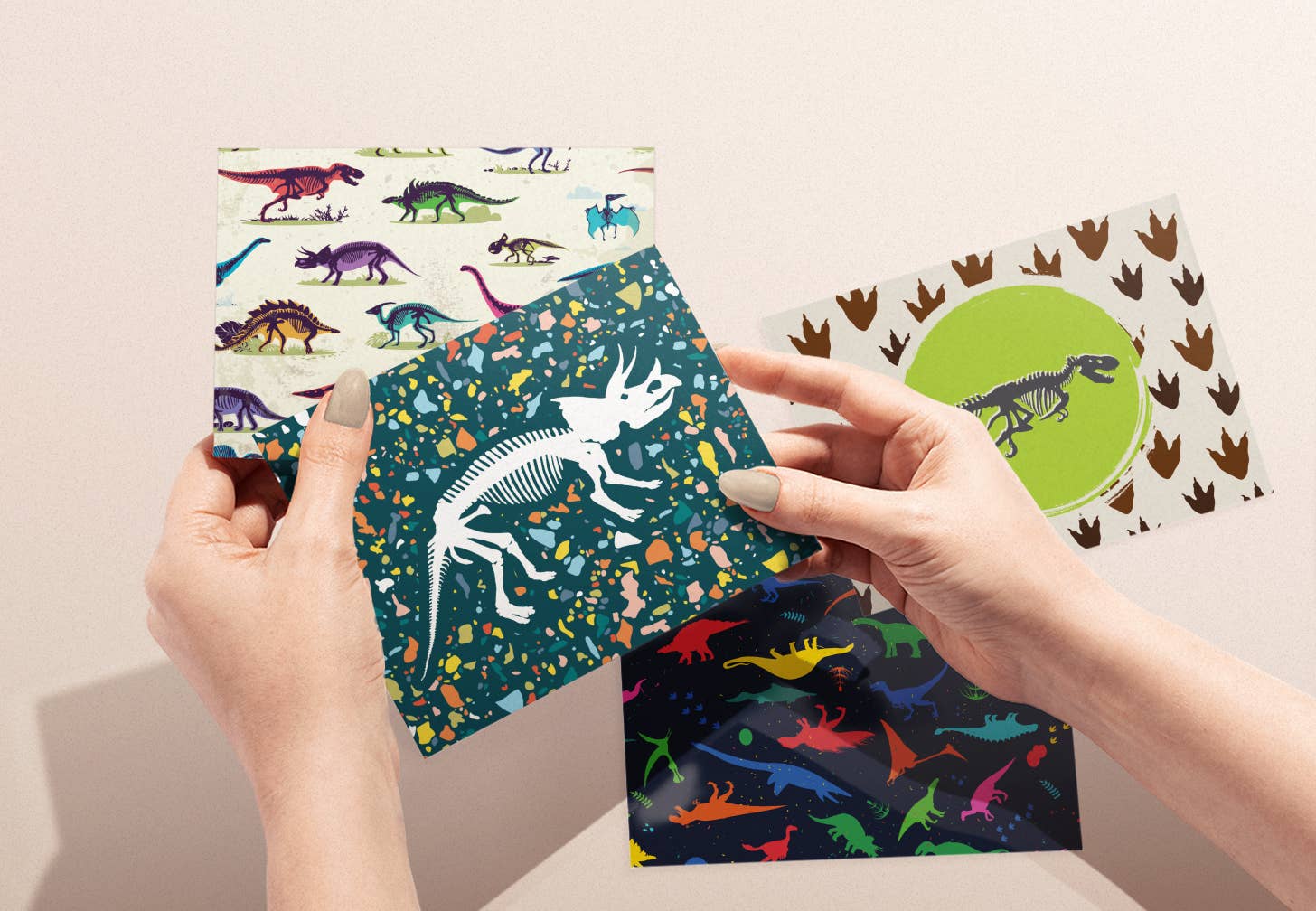 Twigs Paper - Wholesale Stationery/Notecard Set - Dinosaur Greeting Card Set | Assorted Notecards4