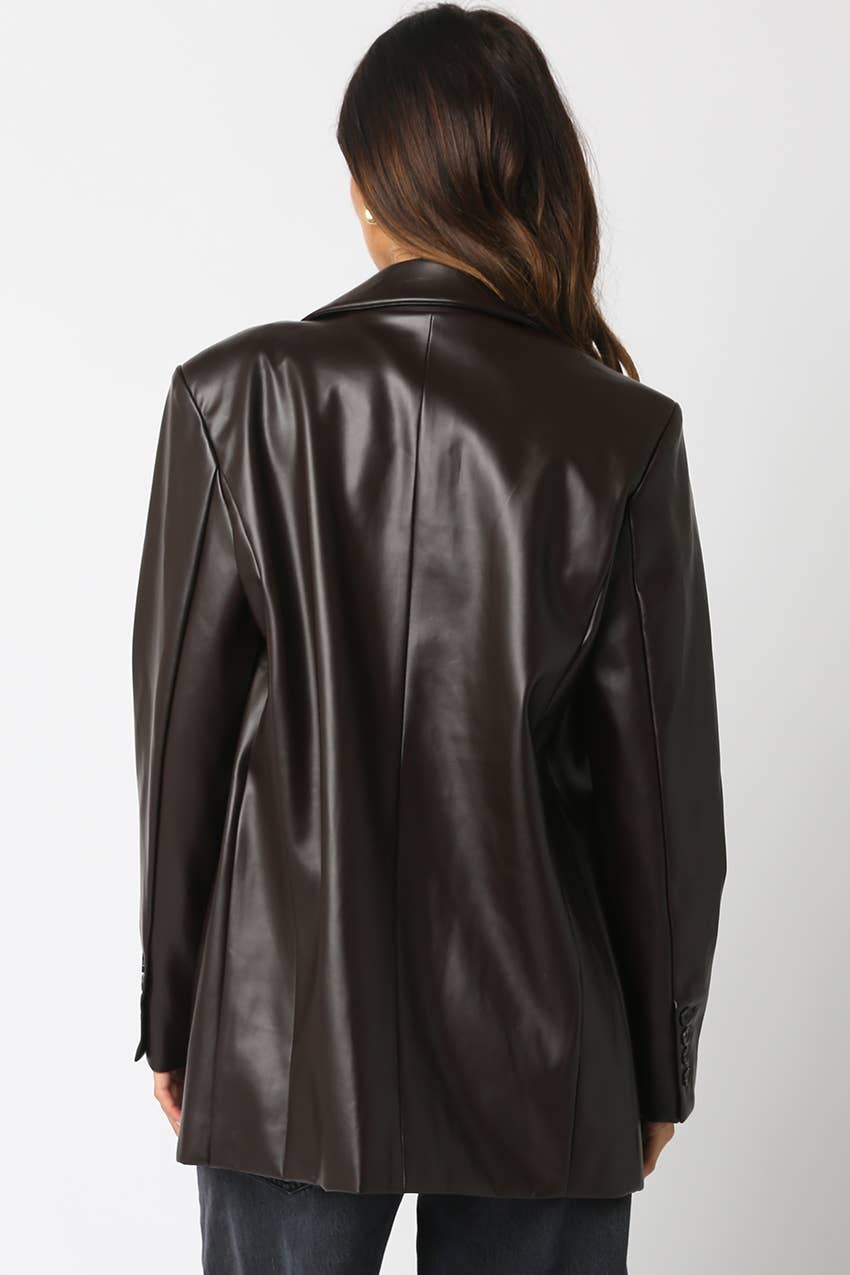 Olivaceous – Engroshandel Jakke - Dame – Zion PU Jakke6