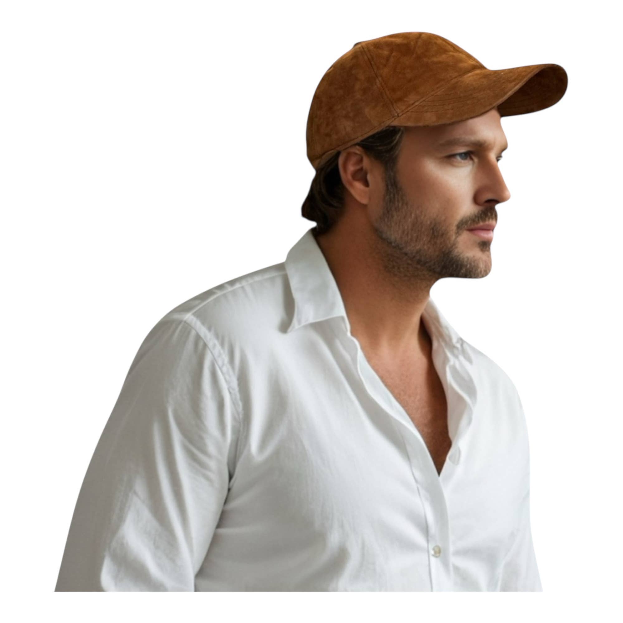 LeatherFactoryON - Vente Casquette de baseball – unisexe - Casquette de baseball en daim véritable5