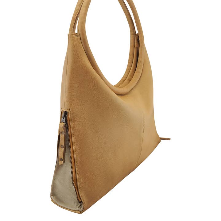 Cadelle Leather - Wholesale Shoulder bag – women's - Cynthia Hobo | Camel/Leopard6