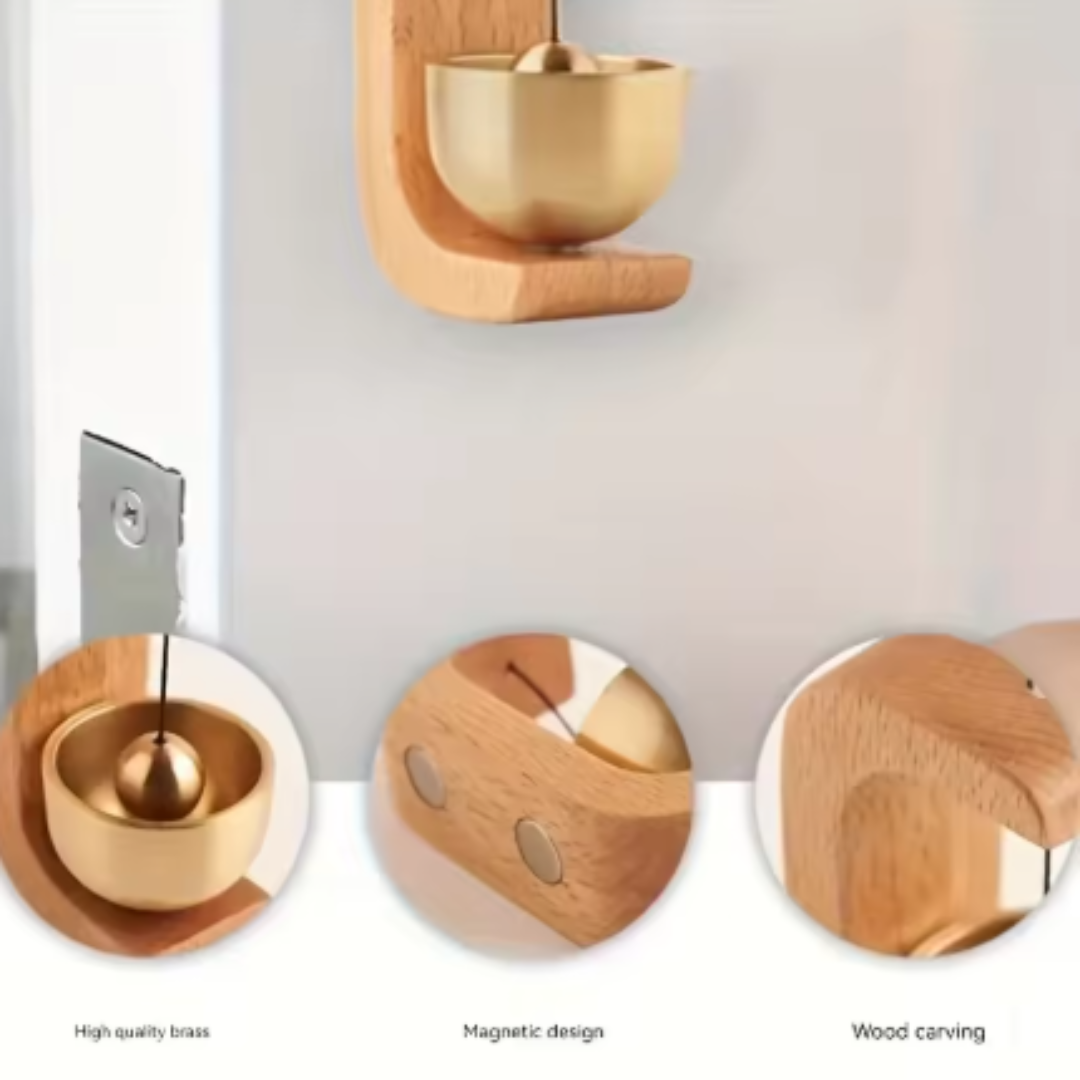 Buddha Ayurveda - Vente Carillons - Carillons éoliens en bois - Décoration de sonnette sans fil - Décoration d'intérieur3