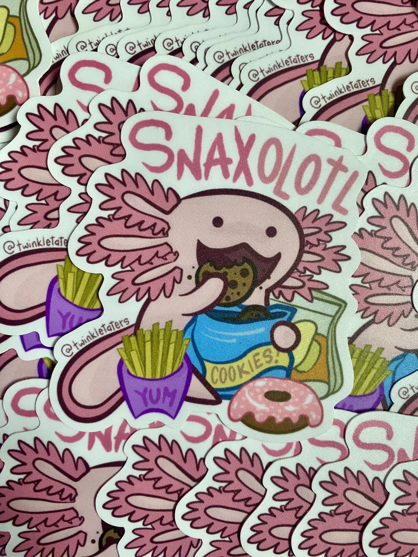 Designs by Diana - twinkletaters - Wholesale Phone & Laptop Stickers - Axolotl Pun Vinyl Sticker3