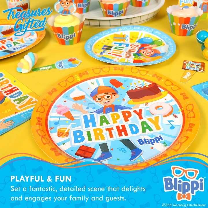 Treasures Gifted - Wholesale Disposable Plate - Blippi Plates 9in - 8pk - Blippi Party Supplies3