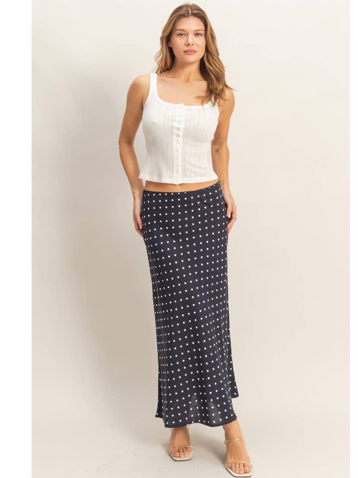 Polka Dot A-Line Skirt for wholesale by HYFVE