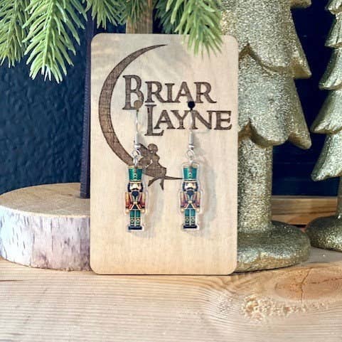 Briar layne - Wholesale Dangle Earrings - Vintage Nutcracker Christmas Holiday Earrings 3