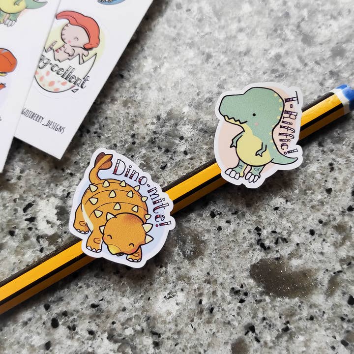 GojiBerry Designs - Wholesale Sticker - Kids & Baby - Teacher Reward Stickers No.7 - Dinosaurs