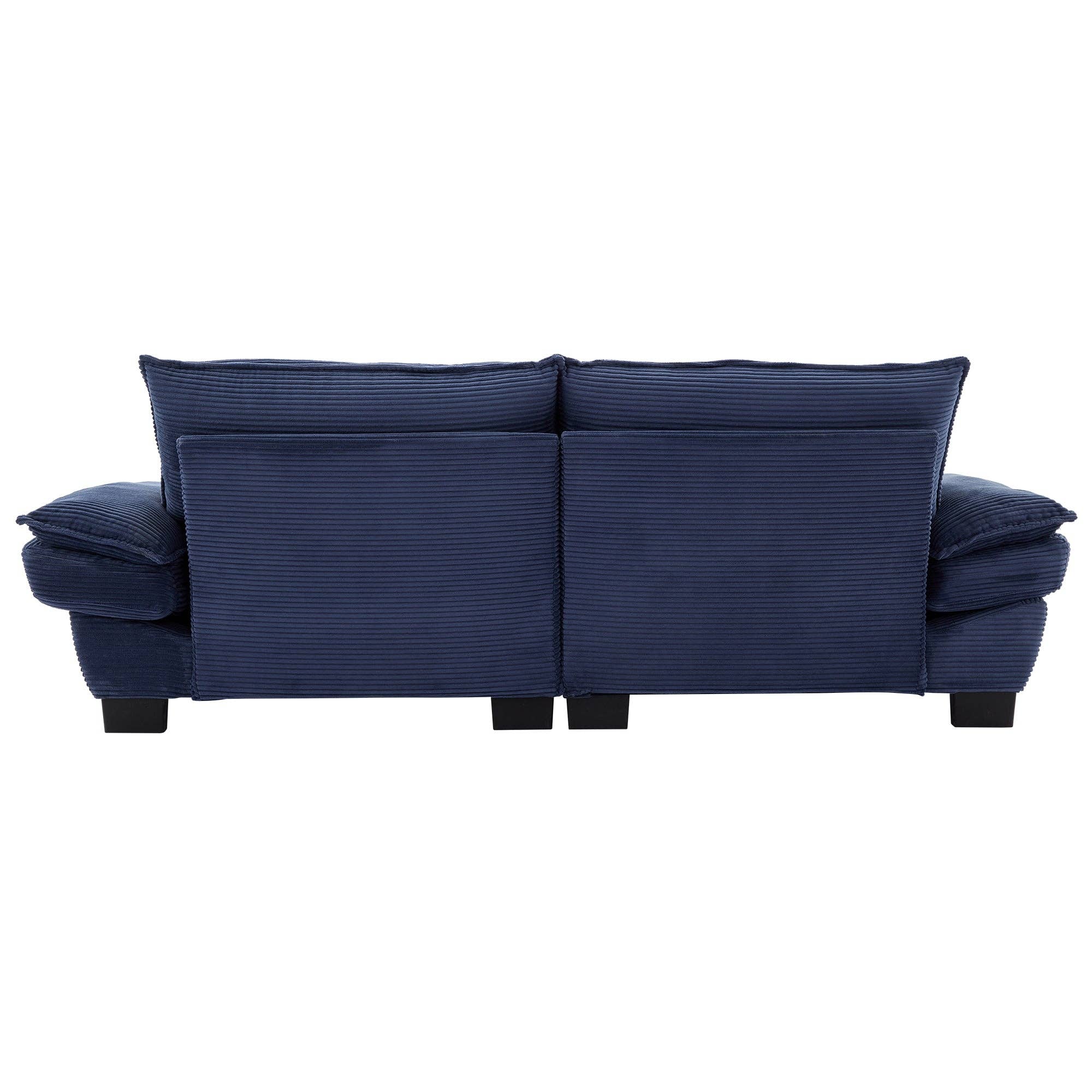 BlakOutlet - Wholesale Sofa - Corduroy Sofa Sleeper Couch Loveseat Sofa with Pillows3
