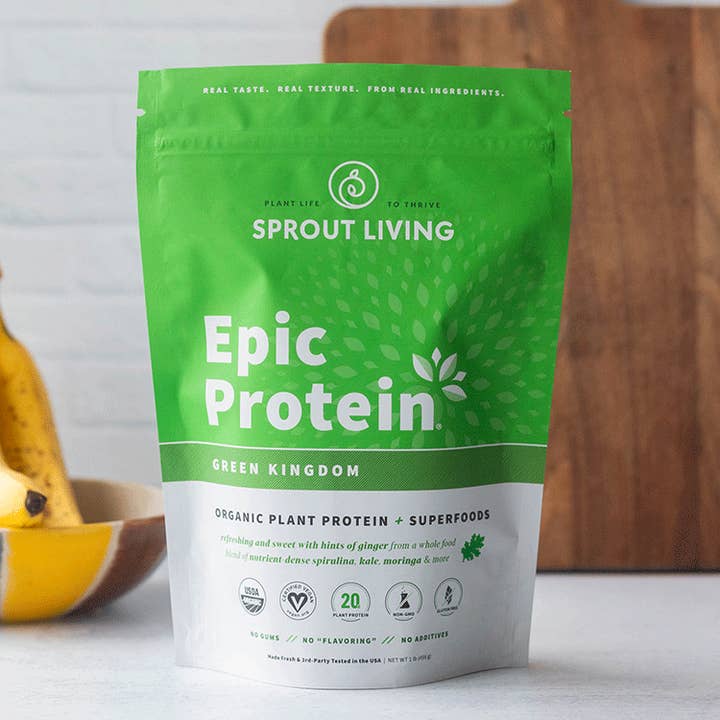 Sprout Living Epic Protein — Green Kingdom (Organic Plant Protein + Superfoods) for wholesale by NFit USA - Fitness Market