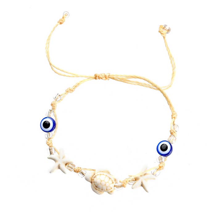Benjamin International - Wholesale Charm/Dangle Bracelet - EVIL EYE PULL TIE BRACELET0