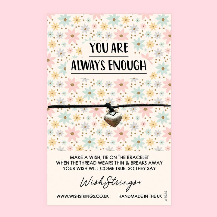 Sei Sempre Abbastanza - Braccialetto dei Desideri WishStrings - WS026♥ per la vendita all'ingrosso da parte di WishStrings