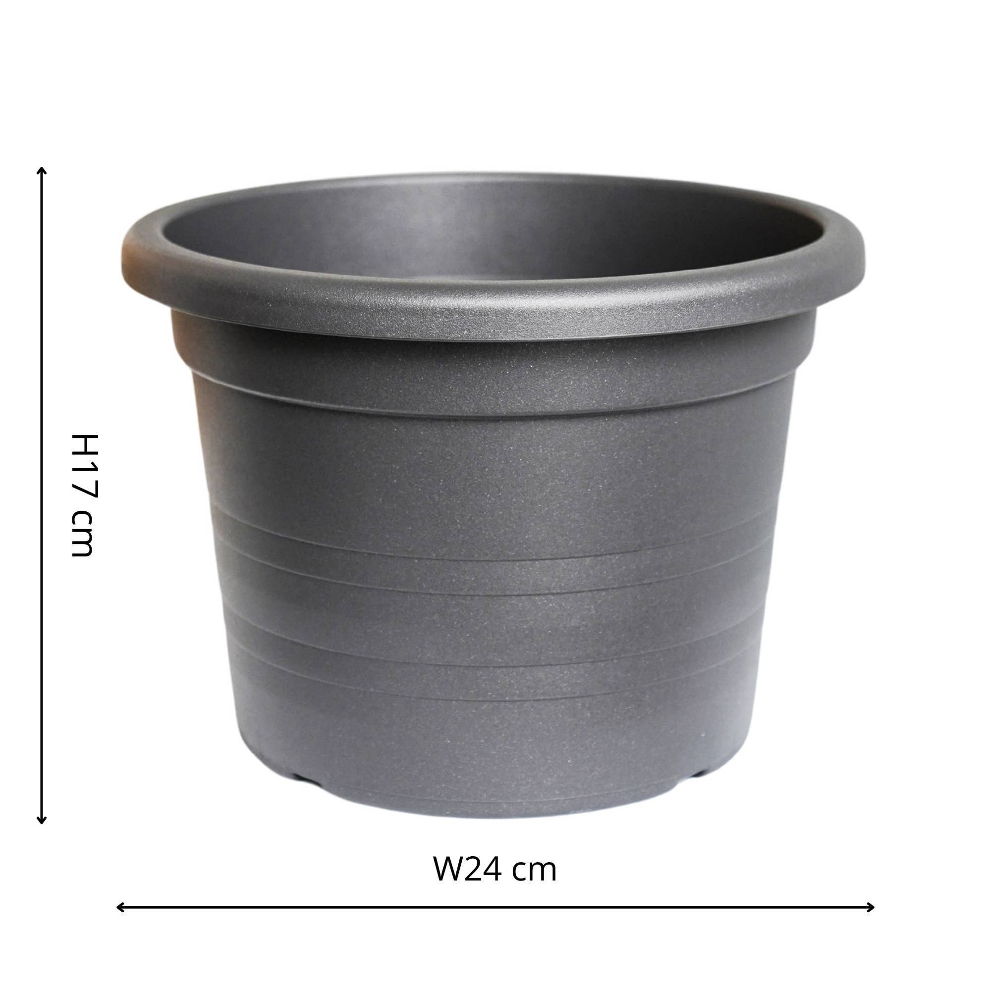 Ivyline International - Wholesale Plant Pot - Outdoor Recycled Plastic Cilindro Planter20