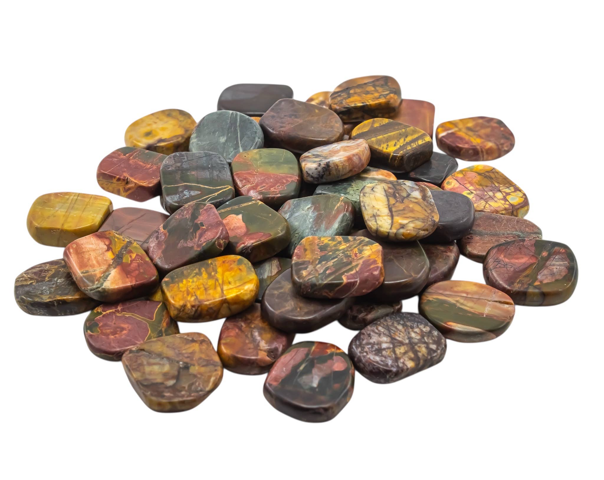 Quasar Gems USA - Wholesale Spiritual Stone/Crystal - Cherry Creek Jasper Smooth Small 1/2Kg-1Lbs1