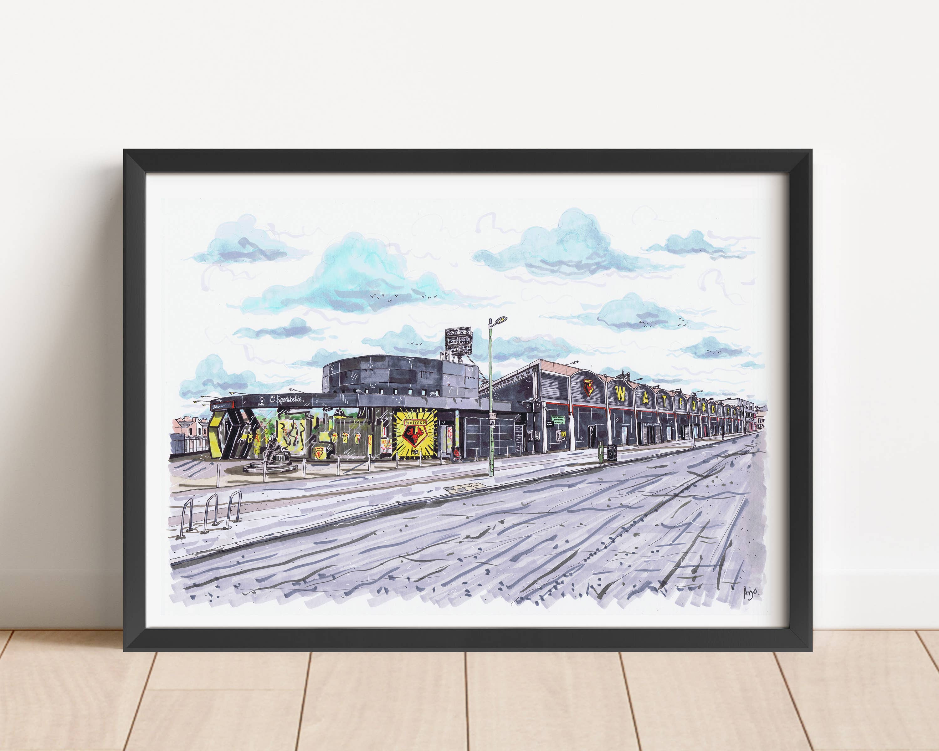 Art By Arjo - Wholesale Art Print - Watford Football Club Stadium Prints3