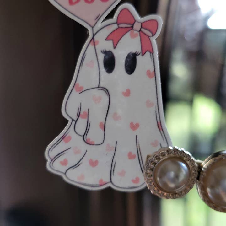 Sticker Be My Boo - Saint-Valentin - Sticker fantôme mignon pour la vente par Dashmonograms