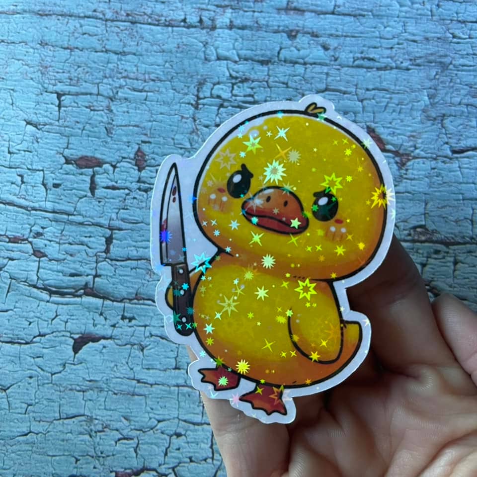 Prairie Chicken Sticker Shop & Gifts – wholesale Klistermärke – Killer Duck Die Cut Vinylklistermärke2