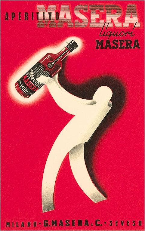 Found Image Press - Wholesale Stationery/Notecard Set - Greeting Card FG-127 Advertisement for Masera Aperitif0