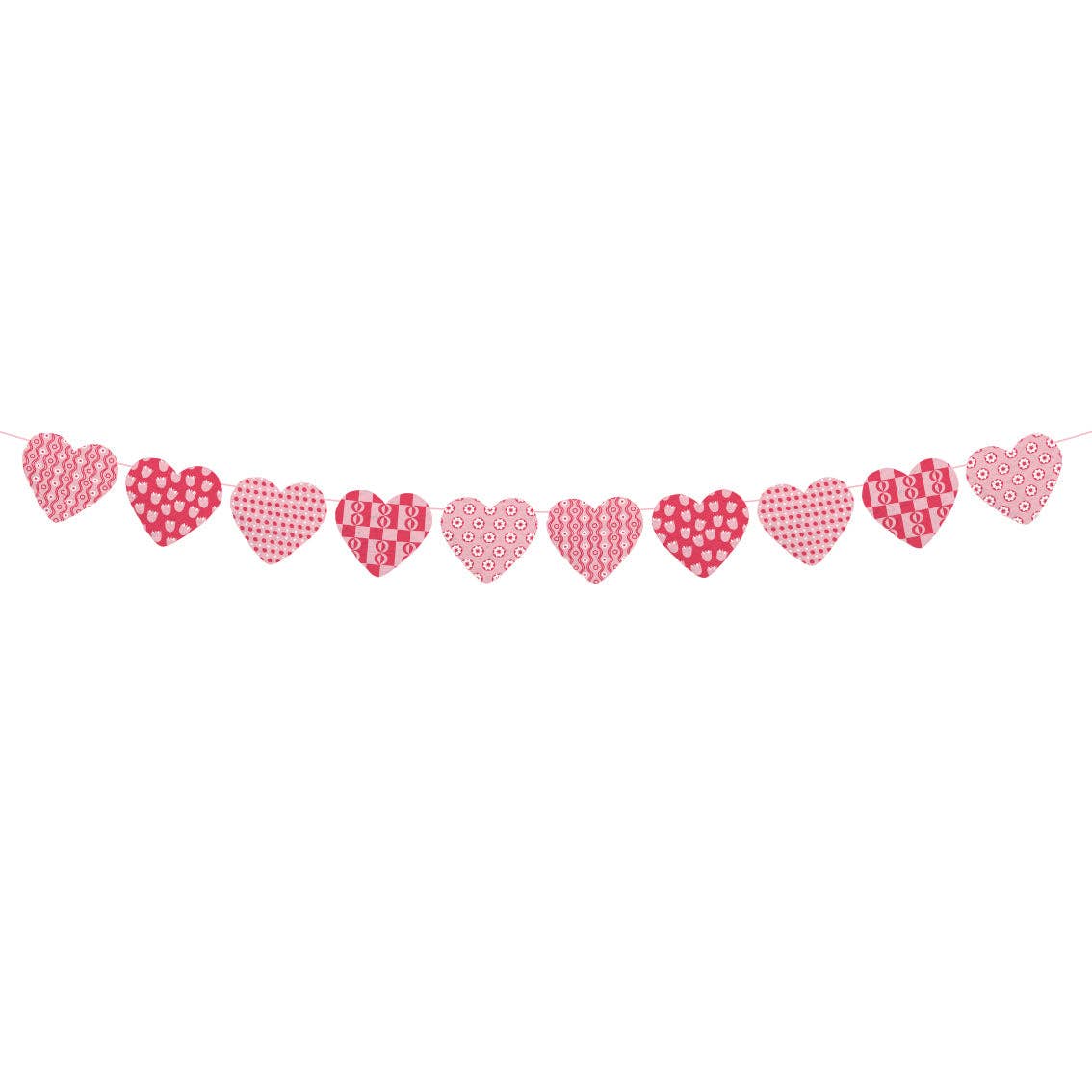 Talking Tables UK – wholesale Bunting/garland – Recycled Cotton Paper Heart Garland - 2m | Valentines |2