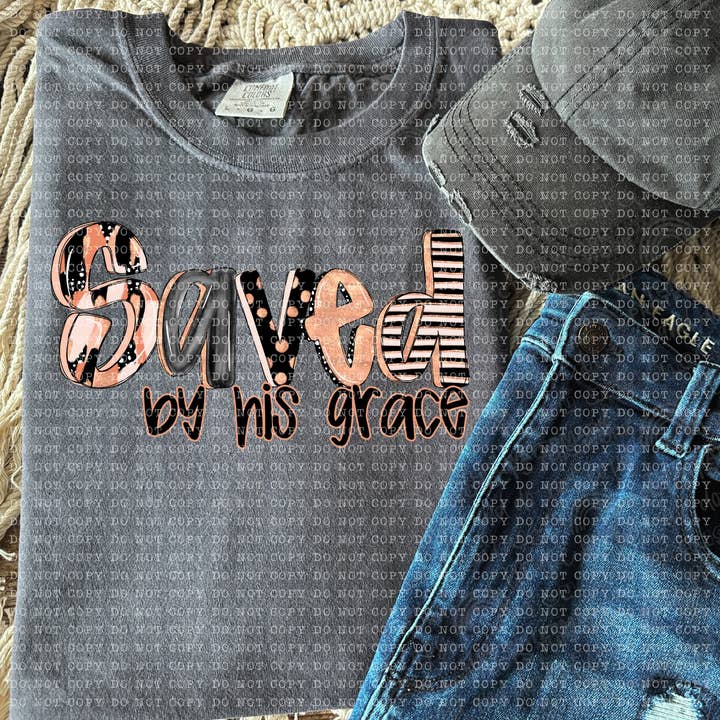 Saved By Grace DTF Transfer for wholesale by K and M Designs