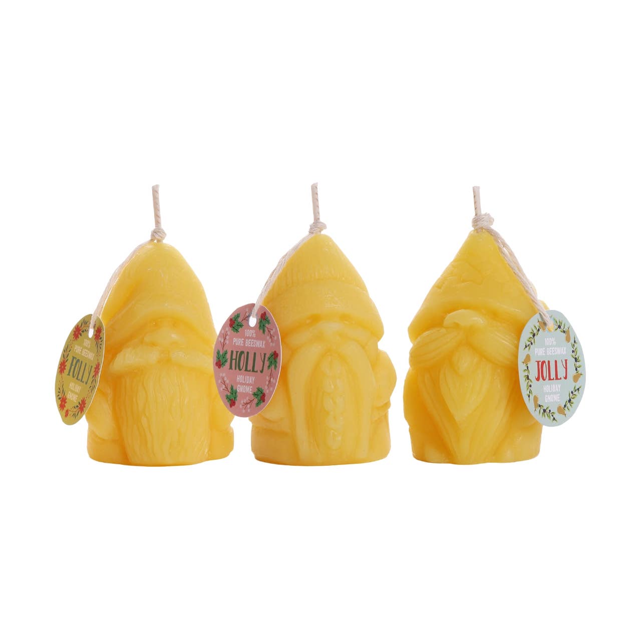 Big Dipper Wax Works - Vente Bougies originales - Bougies lutins de Noël – lot de 3 – Cire d'abeille pure à 100 %1