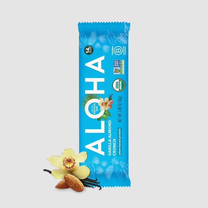 Vanilla Almond Crunch Protein Bar for wholesale by Aloha