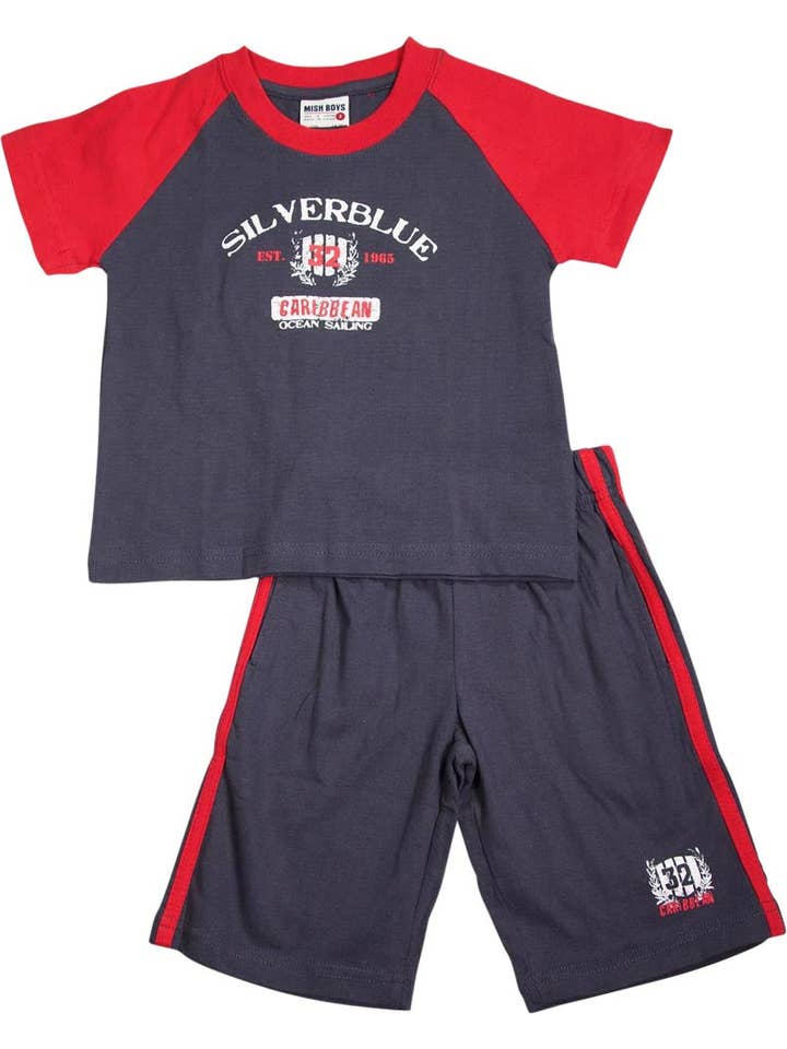 Eastern Off Price - Wholesale Top & Short Set - Kids - Mish Mish Baby Boy Infant Cotton Knit Short Sleeve Short Set14