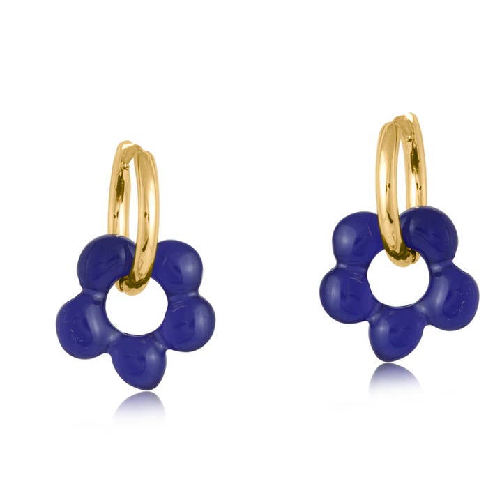 Big Metal London – brincos huggies por atacado – Brincos de Argola com Missangas Rebecca Huggies0