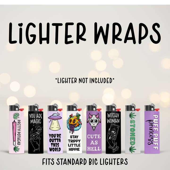 Lighter Wrap Skin Sticker for wholesale by Crafted By Rebecca B