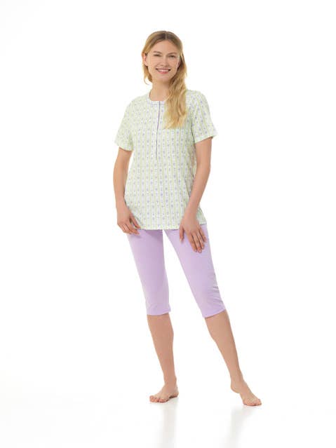 Pigiama Manica Corta, Pantalone Pinocchietto, LQ175040 per la vendita all'ingrosso da parte di Linclalor S.P.A.