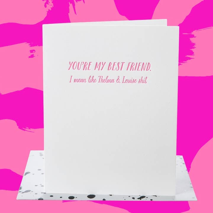 Thelma And Louise Friendship Card for wholesale by Paper Epiphanies