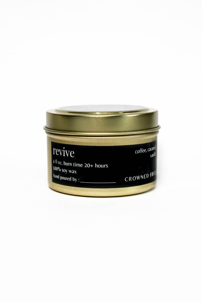 Crowned Free - Wholesale Travel Candles - Revive Candle - Mini - Made by Survivors