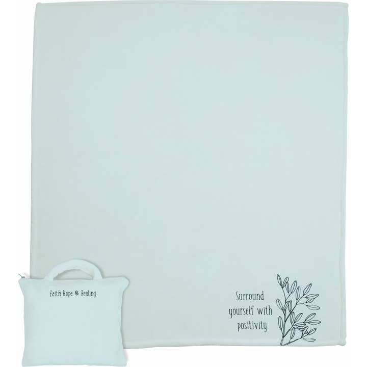 Positivity - Reisdeken van 50" x 60" met draagtas voor wholesale door Pavilion