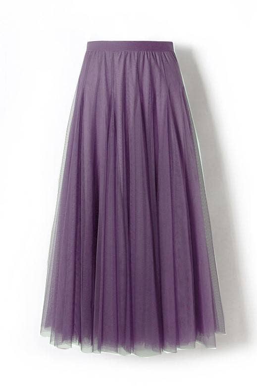 Rosa Clothing - Wholesale Skirt - Women's - 20 colors Ethereal Flowy Elastic Waist Pleated Tulle Skirt14