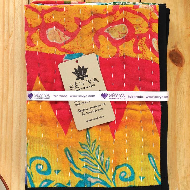 Sevya Handmade - Vente Sets de table - Sets de sets de table Kantha, lot de 4
